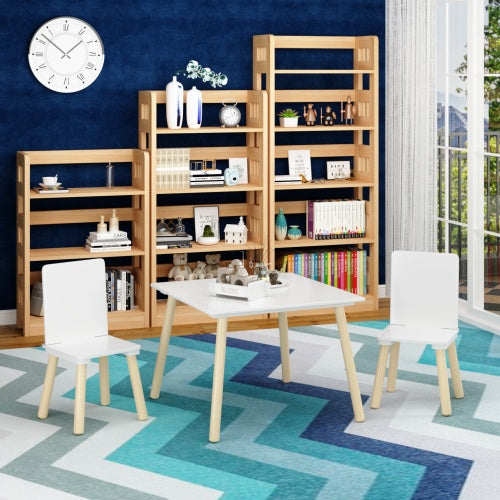Children’s Wooden Table & Chair Set – Kids Activity Table with 2 Chairs