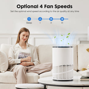 Portable Home Air Purifier – HEPA Air Cleaner for Smoke, Dust & Allergies
