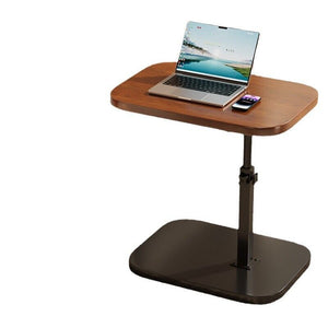 C-Shaped End Table with Adjustable Height – Sofa Side Laptop Desk for Bedroom