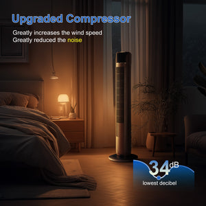 Portable Standing Cooling Fan – Adjustable Quiet Floor Fan for Home & Office