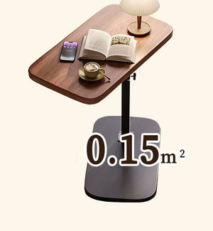 C-Shaped End Table with Adjustable Height – Sofa Side Laptop Desk for Bedroom