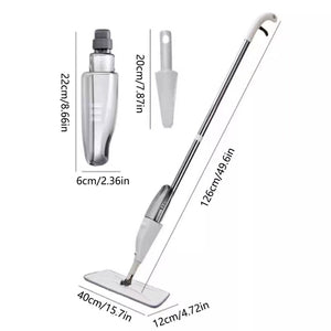 Easy Squeeze Spray Mop with Washable Microfiber Pads for Tile, Wood & Vinyl Floors
