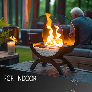 Indoor Smokeless Alcohol Fireplace Lamp – Portable Desktop Home Heater
