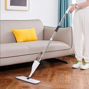 Easy Squeeze Spray Mop with Washable Microfiber Pads for Tile, Wood & Vinyl Floors