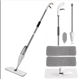 Easy Squeeze Spray Mop with Washable Microfiber Pads for Tile, Wood & Vinyl Floors
