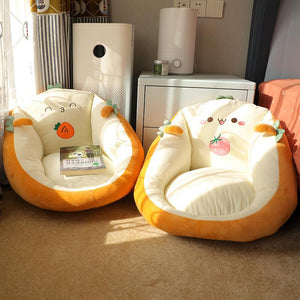 Japanese Tatami Floor Stool Futon Chair for Lazy Sitting & Relaxing